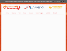 Tablet Screenshot of mainardiviaggi.it